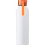 Alumínium palack, 650 ml, fehér/narancs (9303-07)