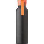 Alumínium palack, 650 ml, fekete/narancs (9305-07)
