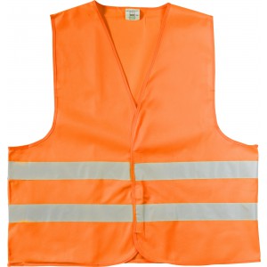 Fényvisszaverő biztonsági mellény, narancs, M (fényvisszaverő)