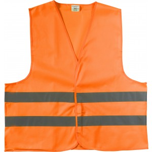 Fényvisszaverő biztonsági mellény, narancs, XL (fényvisszaverő)