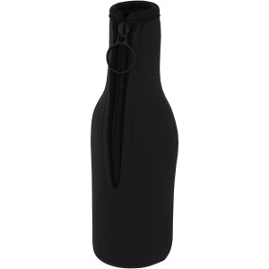 Vrie újrahasznosított neoprén palackhűtő, fekete (hűtőtáska)