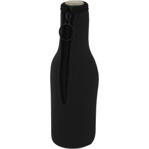 Vrie újrahasznosított neoprén palackhűtő, fekete (hűtőtáska)