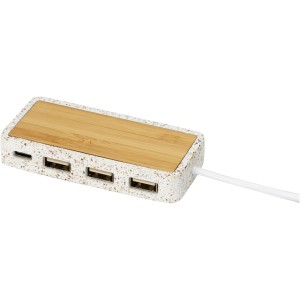 Terrazzo USB 2.0 hub, natúr (íróasztali felszerelés)