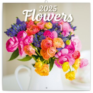 Lemeznapt�r Flowers 2027, 30 x 30 cm