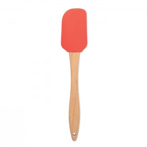 Konyhai szilikon spatula, piros (műanyag konyhafelszerelés)
