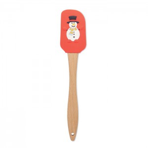 Konyhai szilikon spatula, piros (műanyag konyhafelszerelés)