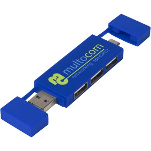 Mulan dual USB 2.0 hub, kk (vezetk, eloszt, adapter, kbel)