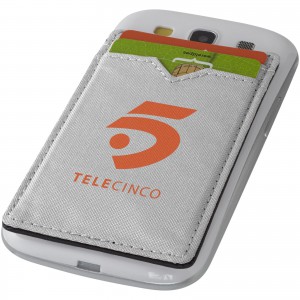 Dual RFID kártyatartó telefonra, ezüst (pénztárca)
