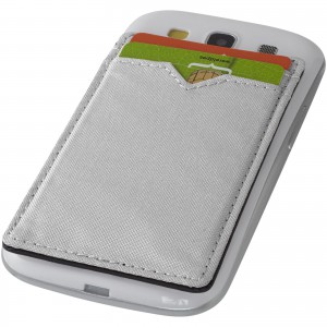 Dual RFID kártyatartó telefonra, ezüst (pénztárca)