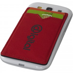 Dual RFID kártyatartó telefonra, piros (pénztárca)