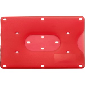 Műanyag bankkártyatartó, piros (pénztárca)