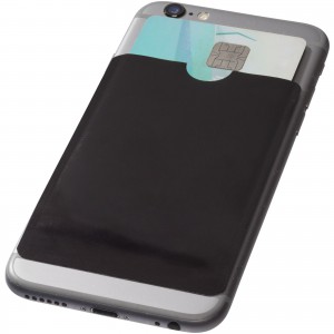 RFID kártyatartó telefonra, fekete (pénztárca)