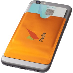 RFID kártyatartó telefonra, narancs (pénztárca)