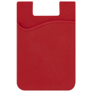 Slim szilikon kártyatartó, piros (pénztárca)