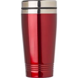 Duplafalú pohár, 450 ml, piros (pohár)