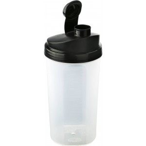 Műanyag protein shaker, fekete (pohár)