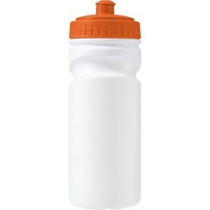 Kulacs, 500 ml, újrahasznosítható műanyag, narancs (sportkulacs)