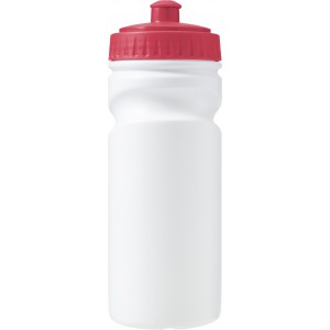 Kulacs, 500 ml, újrahasznosítható műanyag, piros (sportkulacs)