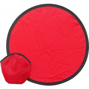 Összehajtható frizbi+tasak, piros (sportszer)