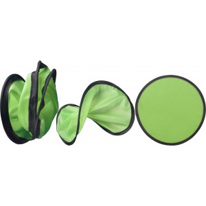 Összehajtható frizbi+tasak, zöld (sportszer)