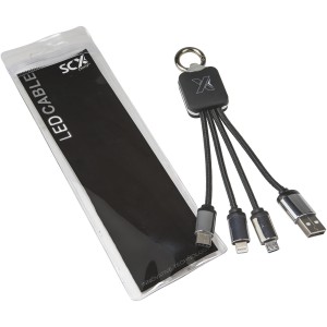 SCX.design C15 quatro vilgt vezetk, kk/fekete (vezetk, eloszt, adapter, kbel)
