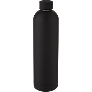 Spring rz-vkuumos palack, 1l, fekete (vizespalack)