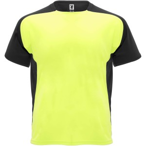 Bugatti rvid ujj gyerek sportpl, fluor yellow, solid black (T-shirt, pl, kevertszlas, mszlas)