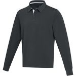 Elevate Clyde uniszex rugby pulóver, Solid black (3823790)