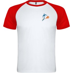 Indianapolis rvid ujj gyerek sportpl, white, red (T-shirt, pl, kevertszlas, mszlas)