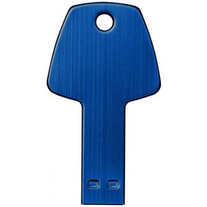 Kulcs pendrive, sötétkék (raktári) (pendrive)