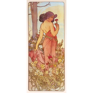 Lemeznaptr Alphonse Mucha 2024, 30  30 cm (naptr)