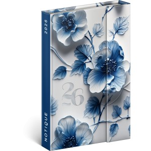 M�gnessel z�r�d� agenda Porcelain Flower 2027, 11 x 16 cm