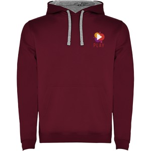 Roly Urban frfi kapucnis pulver, Maroon, Marl Grey (pulver)