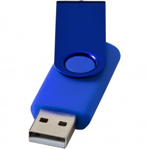 Rotate Metalic pendrive, középkék (raktári) (pendrive)