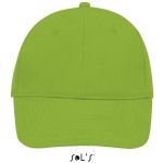 Sols Buffalo 6 paneles baseballsapka, Lime, U (SO88100LI-U)