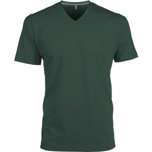 Kariban V-nyak frfipl, Forest Green (T-shirt, pl, 90-100% pamut)