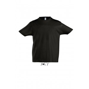 Sols Imperial gyerekpl, Deep Black (T-shirt, pl, 90-100% pamut)