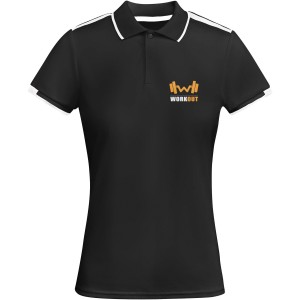 Tamil rvid ujj ni sportpl, solid black, white (T-shirt, pl, kevertszlas, mszlas)